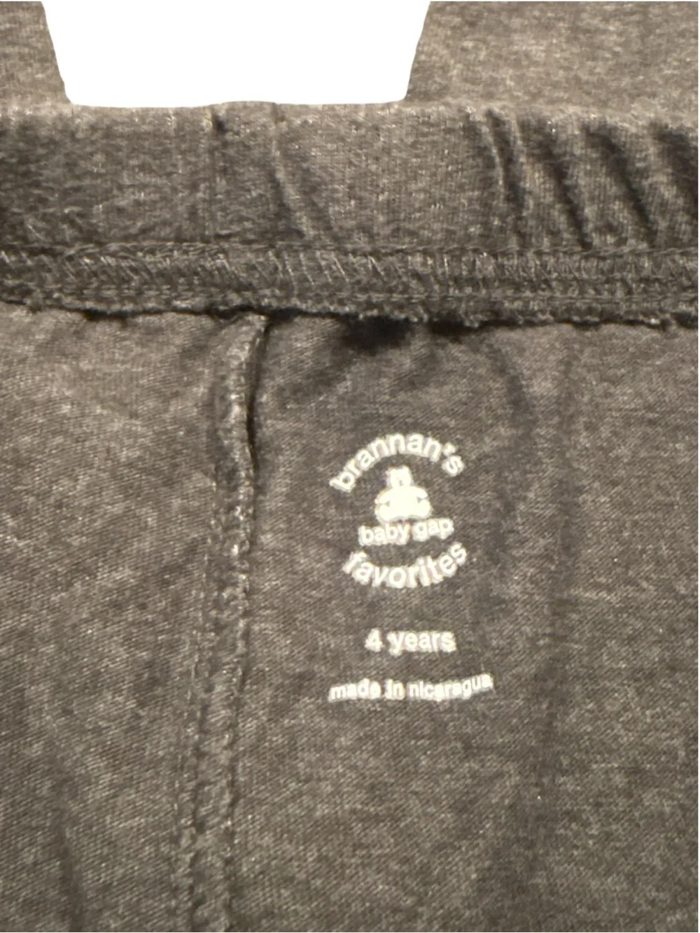 GAP Toddler Boy’s Two-Pack Pull-On Joggers Dark & Light Gray Lightweight 4Years